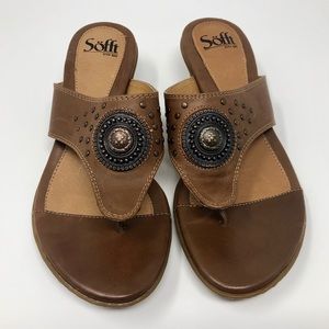 SOFFT SANDALS WOMENS BROWN SIZE 7M